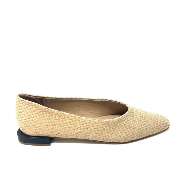 SAKS FIFTH AVENUE
Snakeskin-Embossed Leather Ballet Flats - Picture 1 of 5